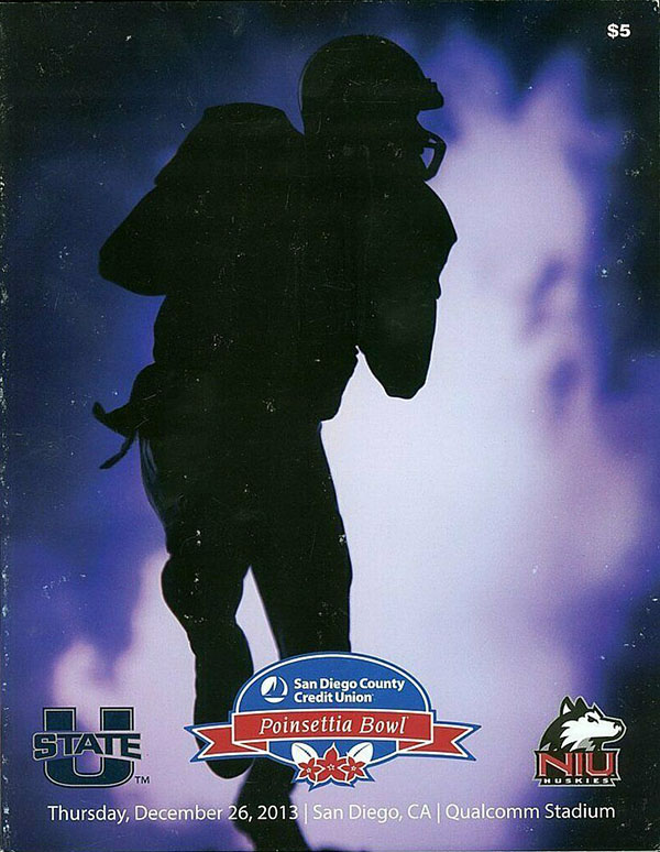 NCAA Bowl Game Program: 2013 Poinsettia Bowl (Utah State Aggies vs. Northern Illinois Huskies)