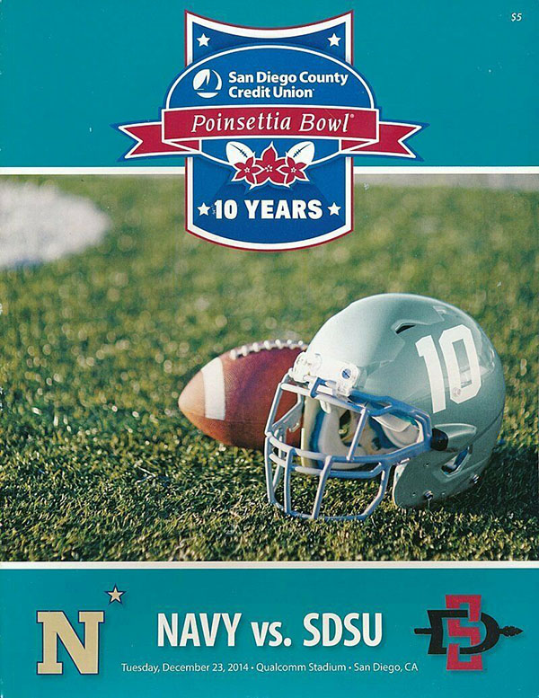 NCAA Bowl Game Program: 2014 Poinsettia Bowl