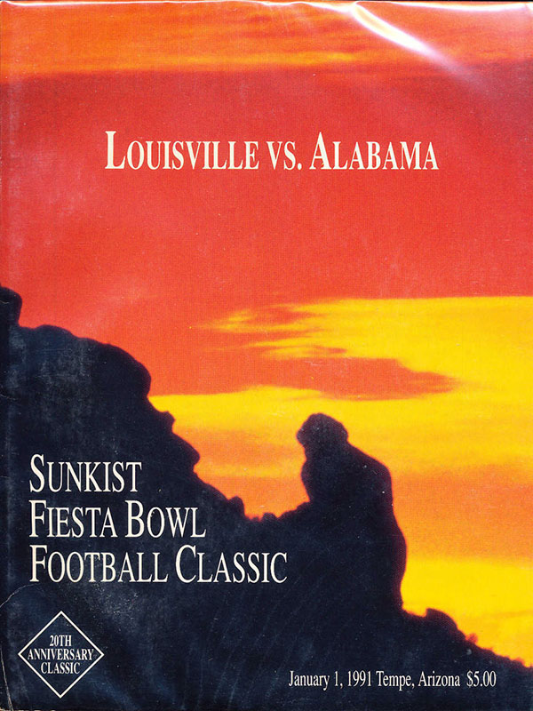 NCAA Bowl Game Program: 1991 Fiesta Bowl