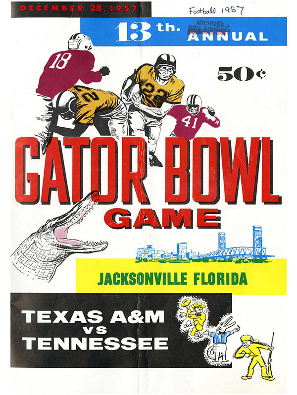 NCAA Bowl Game Program 1957 Gator Bowl SportsPaper.info