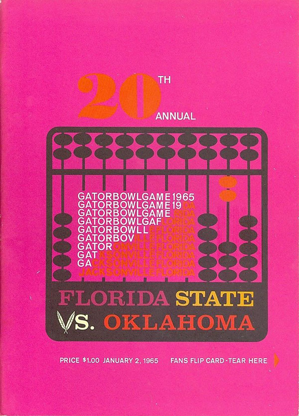 NCAA Bowl Game Program: 1965 Gator Bowl