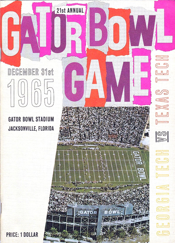 NCAA Bowl Game Program: 1965 Gator Bowl