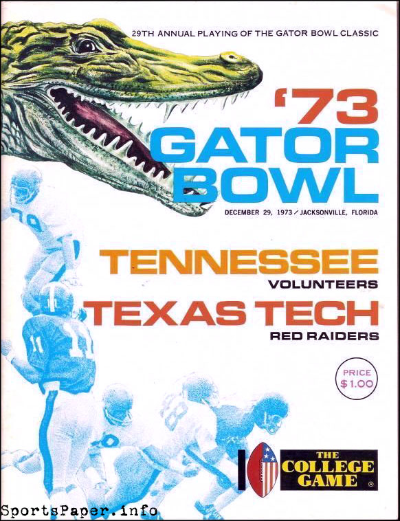 NCAA Bowl Game Program: 1973 Gator Bowl