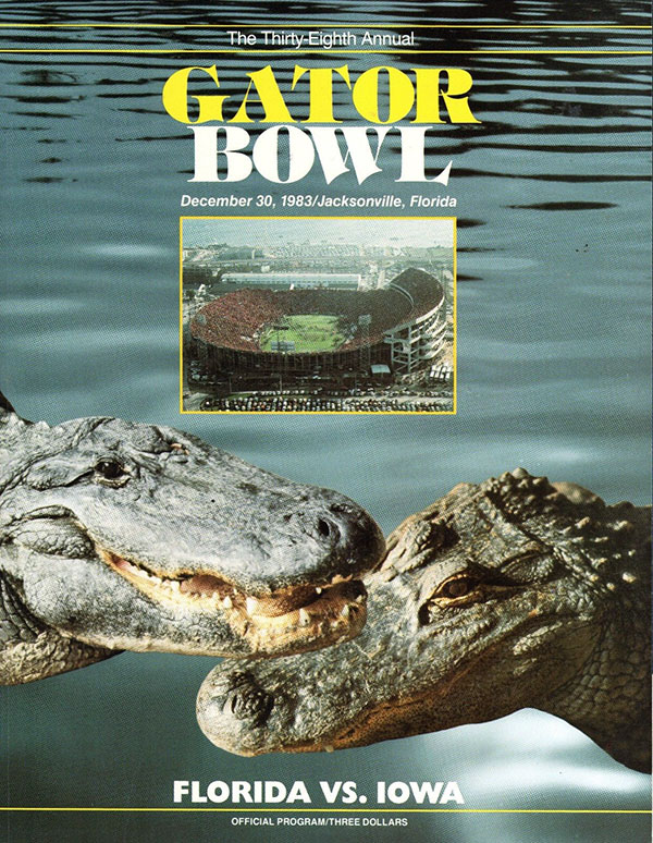 NCAA Bowl Game Program: 1983 Gator Bowl (Iowa Hawkeyes vs. Florida Gators)