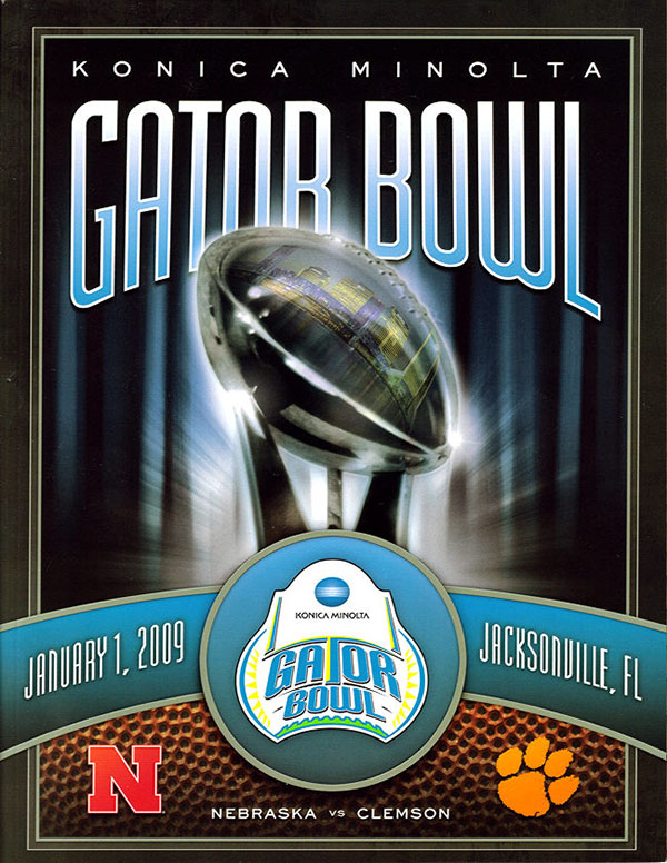 NCAA Bowl Game Program: 2009 Gator Bowl (Clemson Tigers vs. Nebraska Cornhuskers)