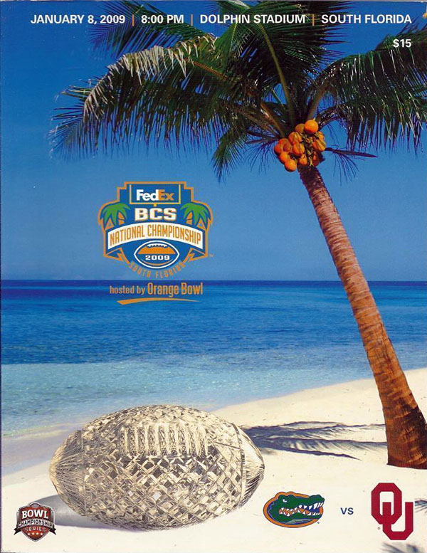 NCAA Bowl Game Program: 2009 BCS National Championship Game