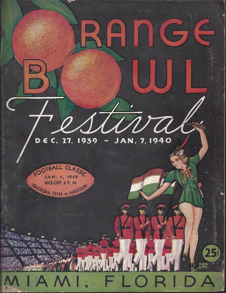 NCAA Bowl Game Program: 1940 Orange Bowl | SportsPaper.info