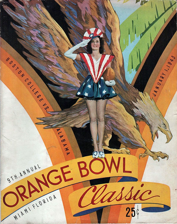 NCAA Bowl Game Program: 1943 Orange Bowl