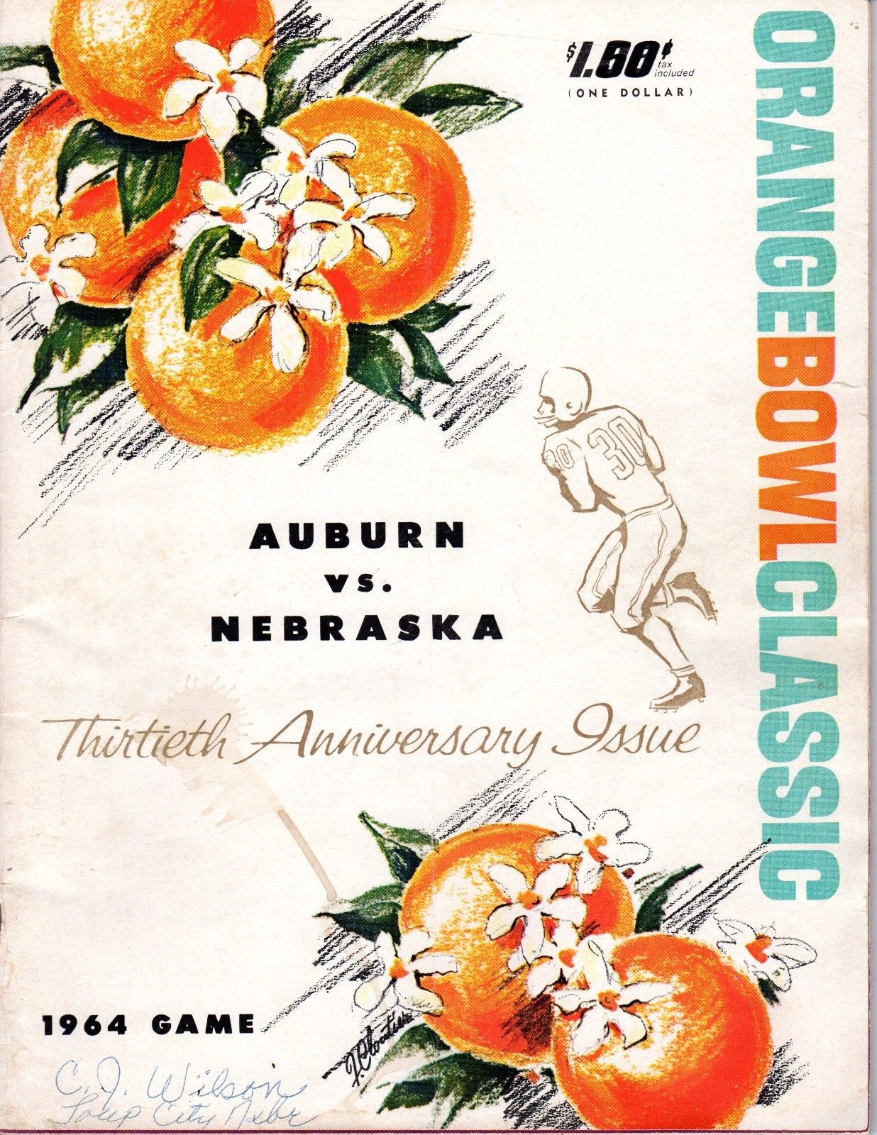 NCAA Bowl Game Program: 1964 Orange Bowl