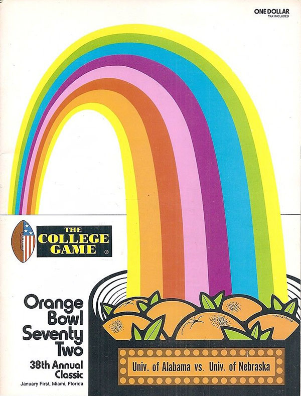 NCAA Bowl Game Program: 1972 Orange Bowl