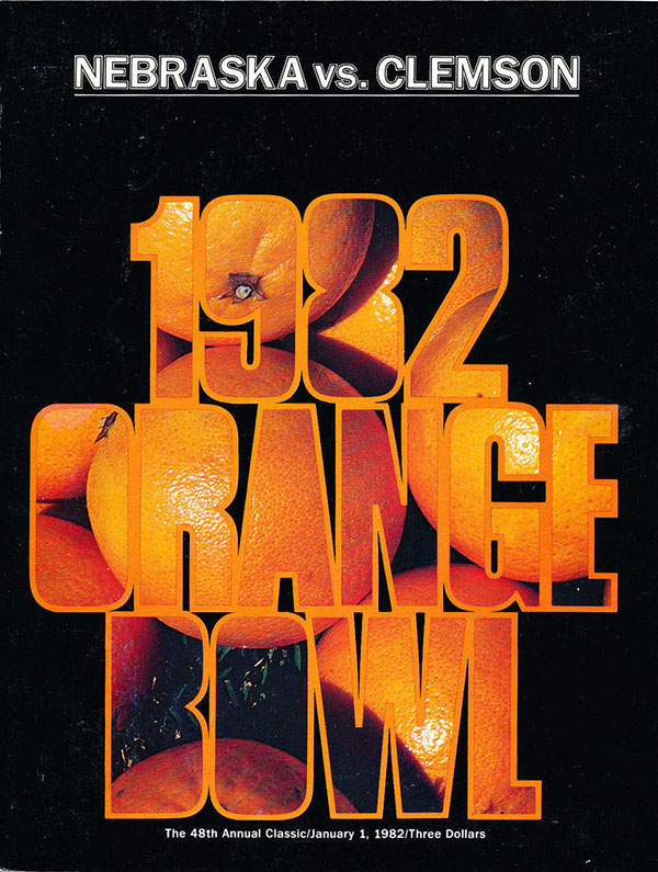 NCAA Bowl Game Program: 1982 Orange Bowl