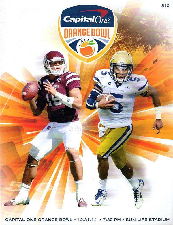 NCAA Bowl Game Program: 2014 Orange Bowl (Mississippi State Bulldogs vs. Georgia Tech Yellow Jackets)