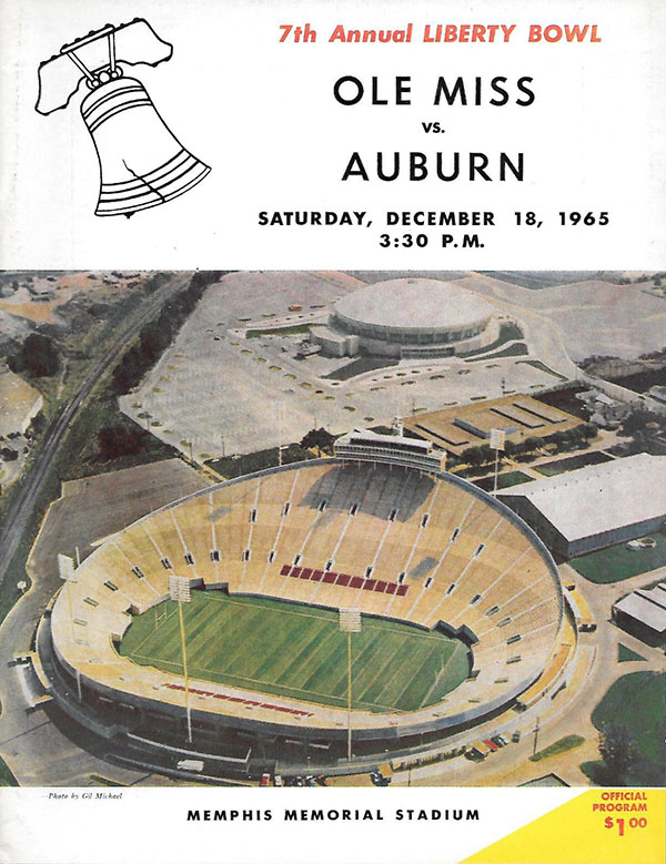 NCAA Bowl Game Program: 1965 Liberty Bowl