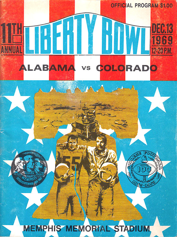 NCAA Bowl Game Program: 1969 Liberty Bowl