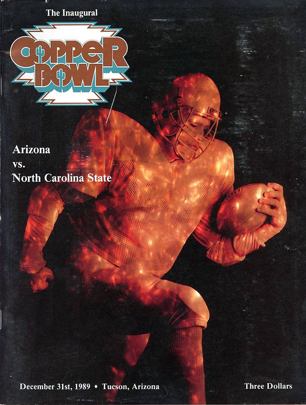 NCAA Bowl Game Program: 1989 Copper Bowl (Arizona Wildcats vs. NC State Wolfpack)