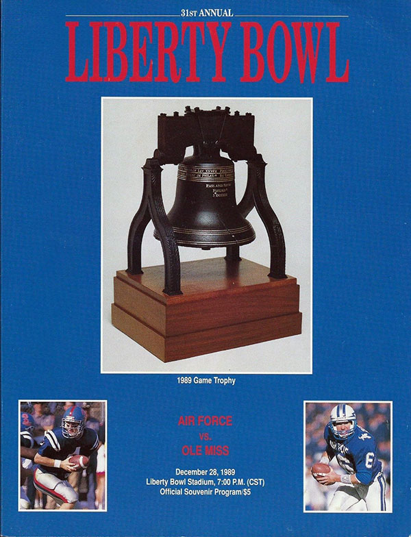 NCAA Bowl Game Program: 1989 Liberty Bowl