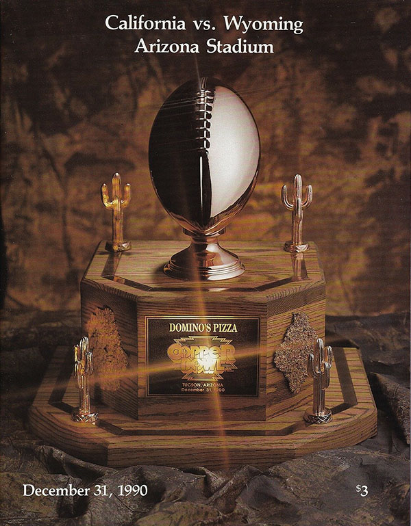 NCAA Bowl Game Program: 1990 Copper Bowl (California Golden Bears vs. Wyoming Cowboys)