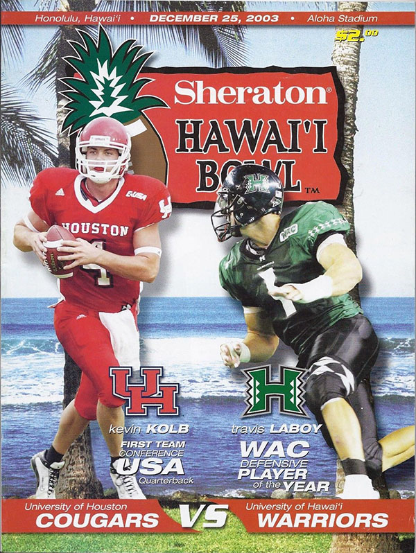 NCAA Bowl Game Program: 2003 Hawaii Bowl