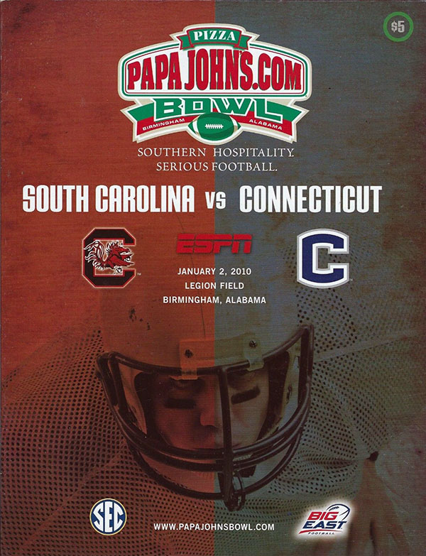 NCAA Bowl Game Program: 2010 PapaJohns.com Bowl