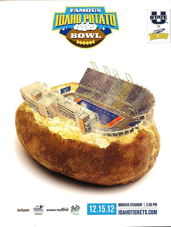 NCAA Bowl Game Program: 2012 Famous Idaho Potato Bowl