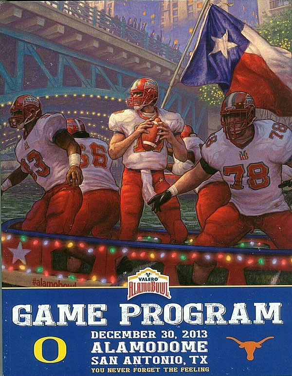 NCAA Bowl Game Program: 2013 Alamo Bowl (Oregon Ducks vs. Texas Longhorns)