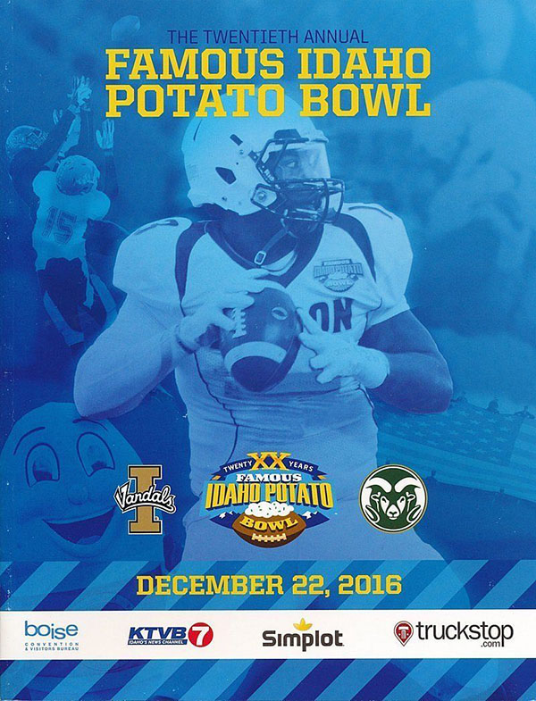 NCAA Bowl Game Program: 2016 Famous Idaho Potato Bowl