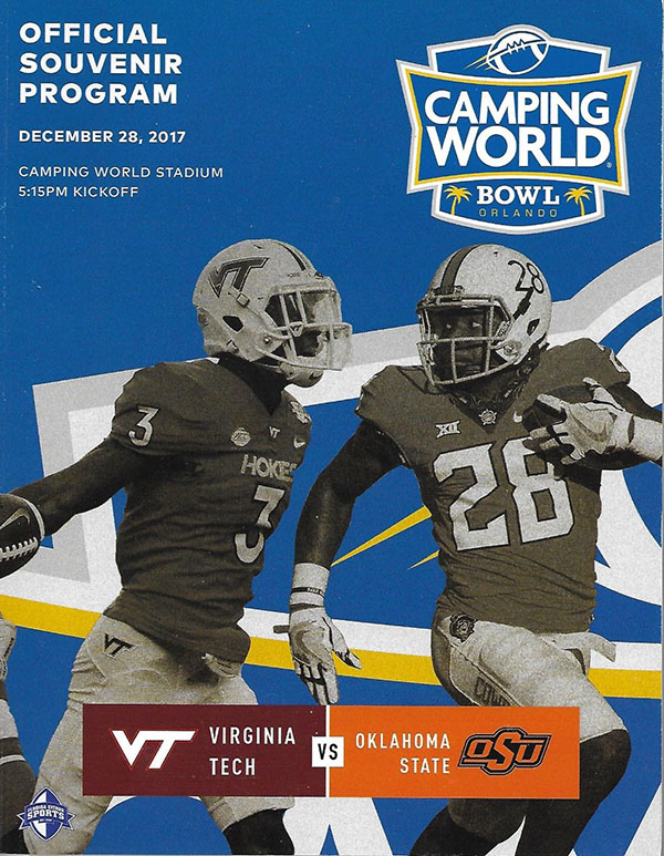 NCAA Bowl Game Program: 2017 Camping World Bowl (Oklahoma State Cowboys vs. Virginia Tech Hokies)