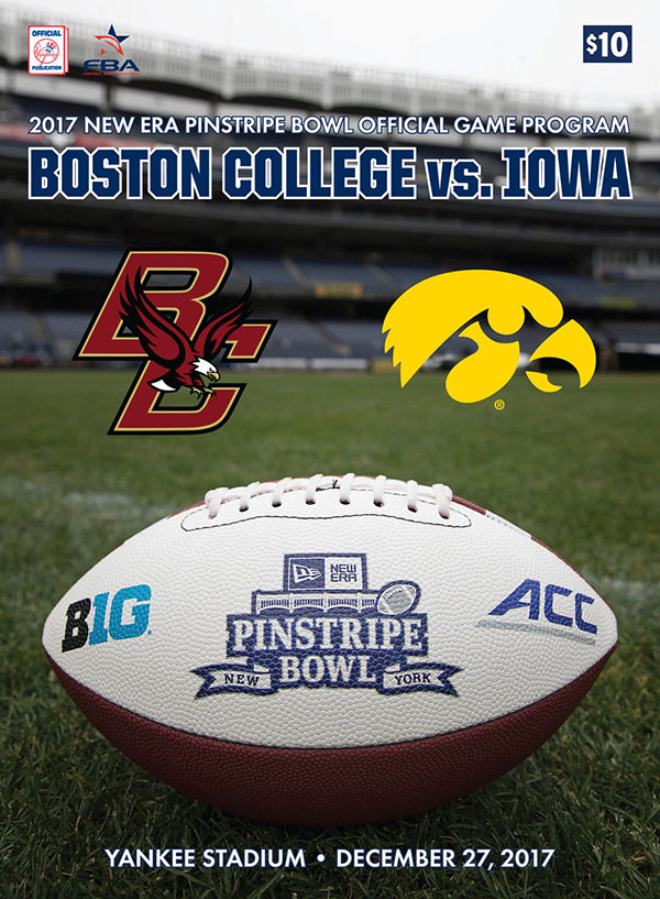 NCAA Bowl Game Program: 2017 Pinstripe Bowl (Boston College Eagles vs. Iowa Hawkeyes)