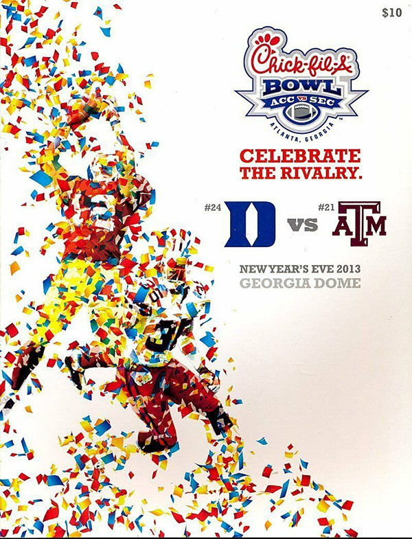 NCAA Bowl Game Program: 2013 Chick-fil-A Bowl (Duke Blue Devils vs. Texas A&M Aggies)