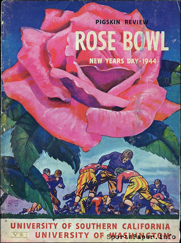 NCAA Bowl Game Program: 1944 Rose Bowl