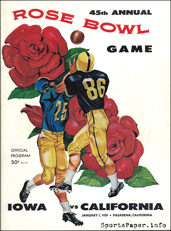 NCAA Bowl Game Program: 1959 Rose Bowl