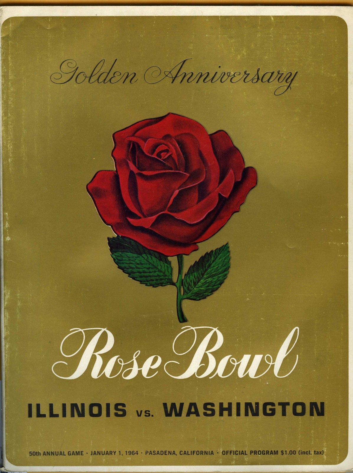 NCAA Bowl Game Program: 1964 Rose Bowl