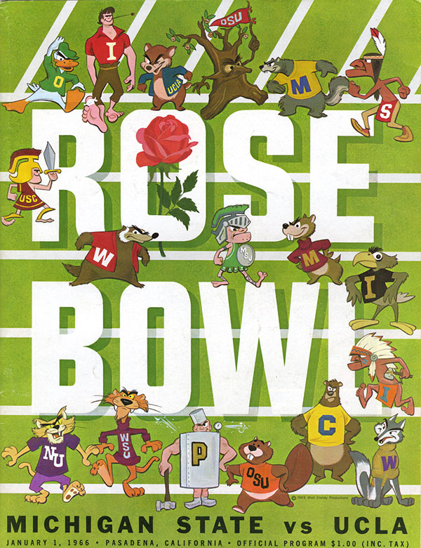 NCAA Bowl Game Program: 1966 Rose Bowl