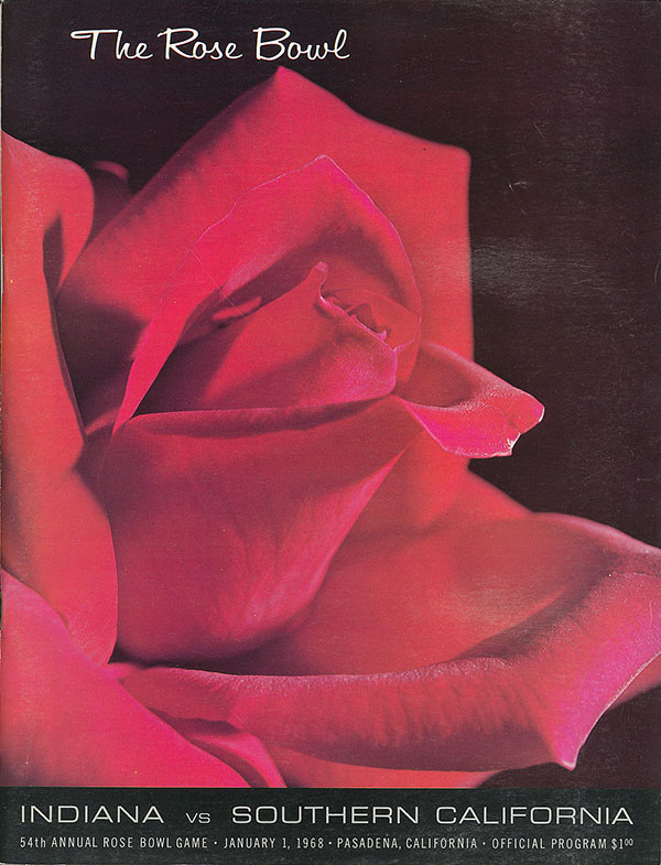 NCAA Bowl Game Program: 1968 Rose Bowl