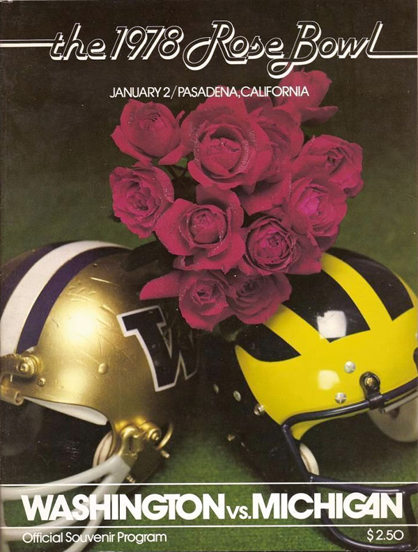 NCAA Bowl Game Program: 1978 Rose Bowl