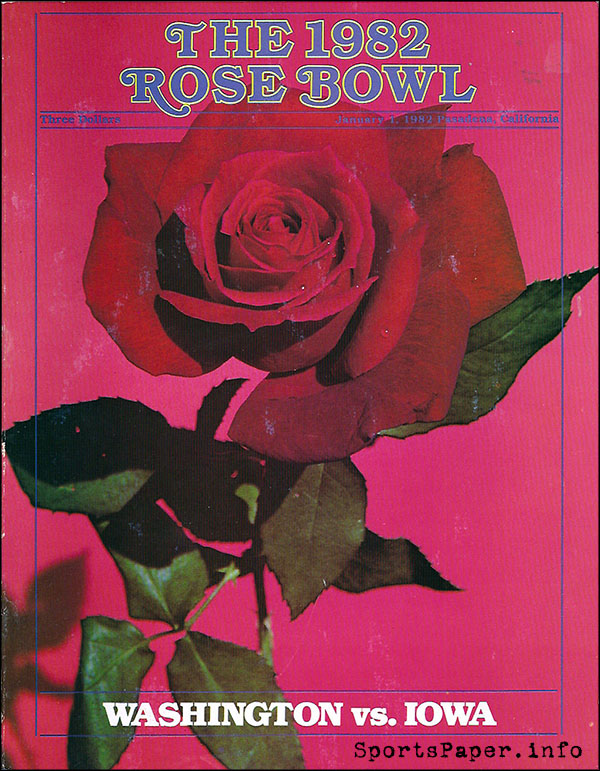 NCAA Bowl Game Program: 1982 Rose Bowl