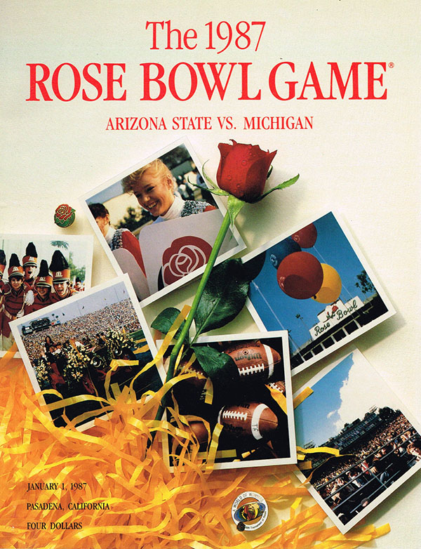 NCAA Bowl Game Program: 1987 Rose Bowl