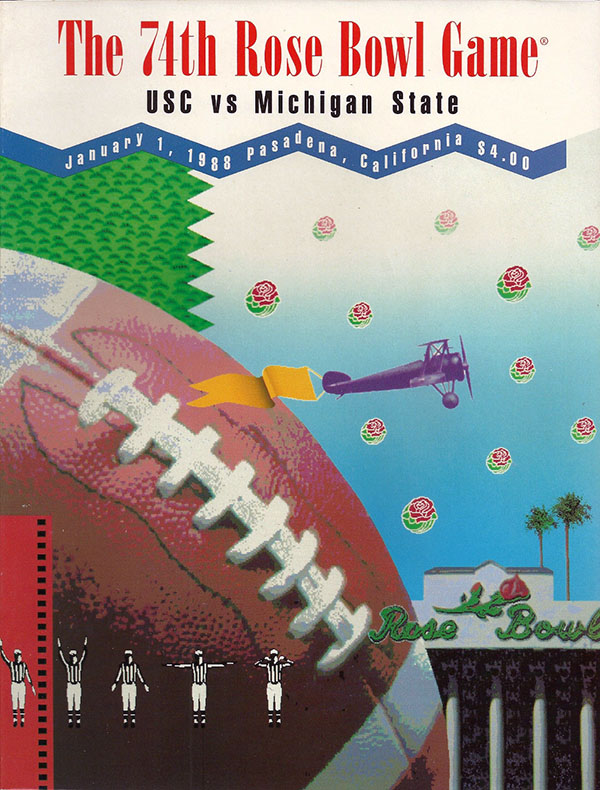 NCAA Bowl Game Program: 1988 Rose Bowl