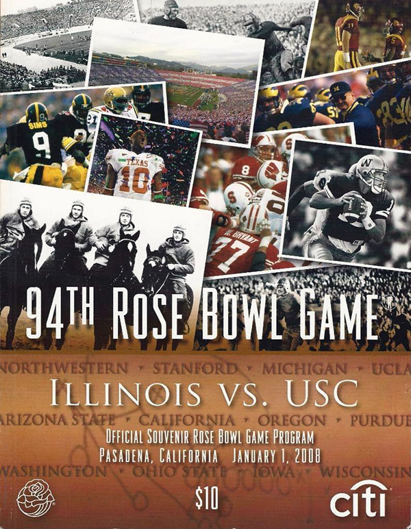 NCAA Bowl Game Program: 2008 Rose Bowl