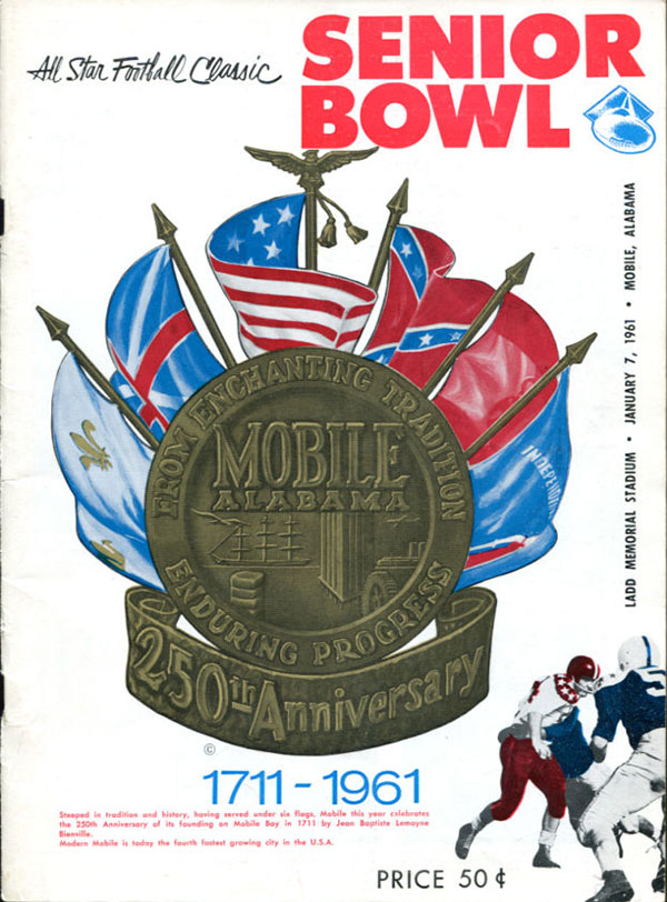 NCAA Bowl Game Program: 1961 Senior Bowl