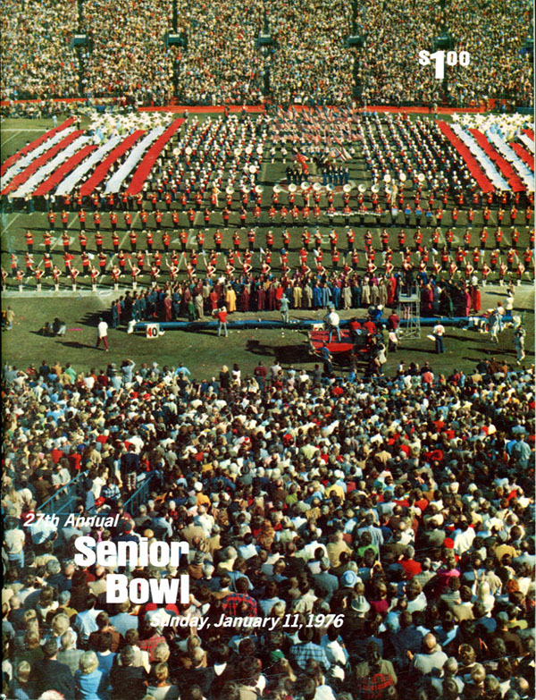 NCAA Bowl Game Program: 1976 Senior Bowl