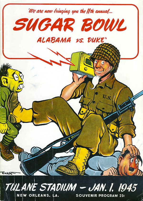 NCAA Bowl Game Program: 1945 Sugar Bowl (Alabama Crimson Tide vs. Duke Blue Devils)