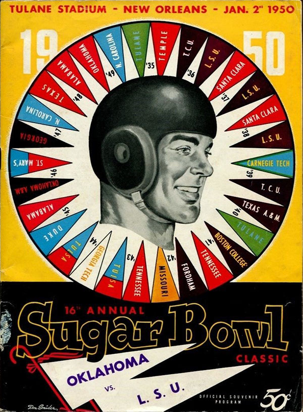 NCAA Bowl Game Program: 1950 Sugar Bowl