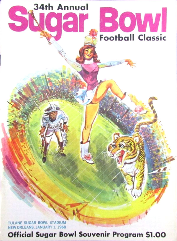 NCAA Bowl Game Program: 1968 Sugar Bowl