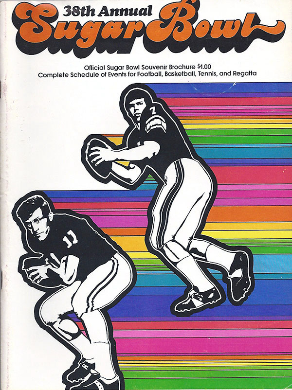 NCAA Bowl Game Program: 1972 Sugar Bowl (Oklahoma Sooners vs. Auburn Tigers)