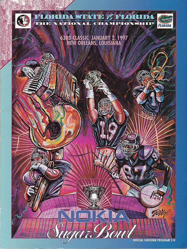 NCAA Bowl Game Program: 1997 Sugar Bowl