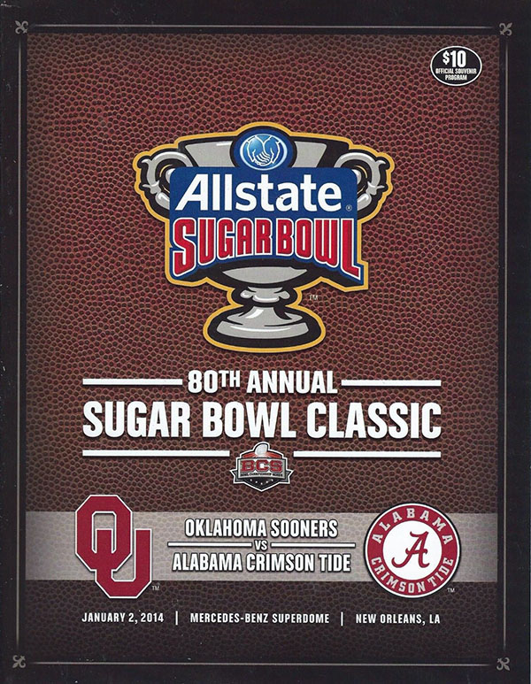 NCAA Bowl Game Program: 2014 Sugar Bowl