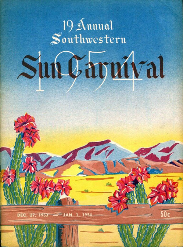 NCAA Bowl Game Program: 1954 Sun Bowl