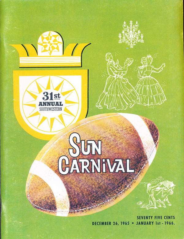 NCAA Bowl Game Program: 1965 Sun Bowl