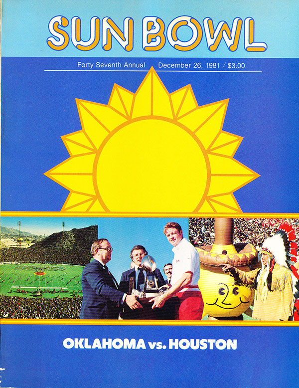 NCAA Bowl Game Program: 1981 Sun Bowl